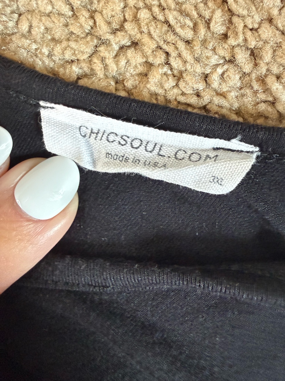 Chic Soul Black Ruched Drawstring Tunic - Picture 2 of 3